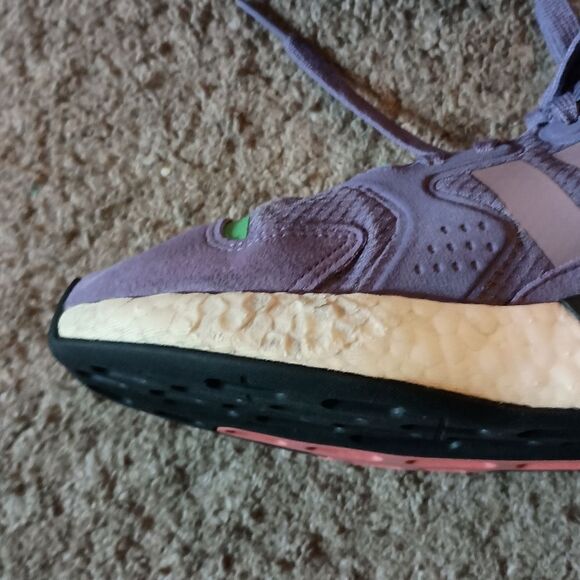 Adidas Day Jogger Running Sneakers Women's Size 5.5 Purple Green White FW4827 - Picture 4 of 8